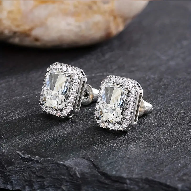 Cubic Zirconia Stud Earrings