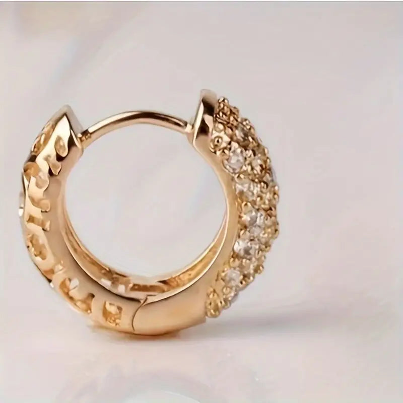 Sparkling Hoop Earrings