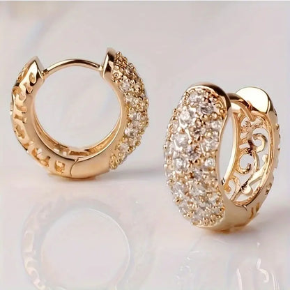 Sparkling Hoop Earrings