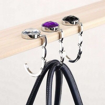 Crystals Folding Handbag Hanger Hook